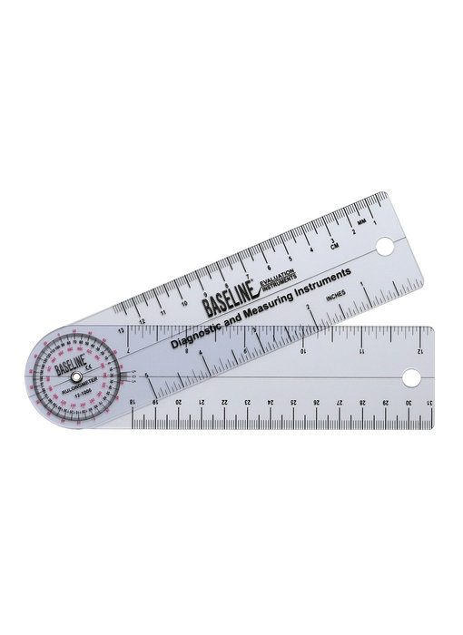 Rulong goniometer 360 degrees, 18 cm.