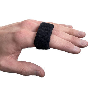 Elastische teen of  vingerspalk zwart