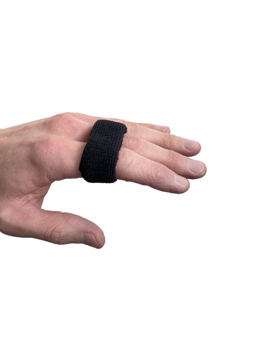 Elastische teen of  vingerspalk zwart