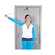 Two handles and pulley for shoulder exercises