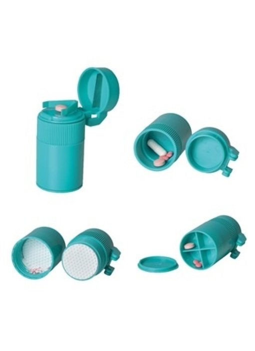 Pills pulverizer with storage