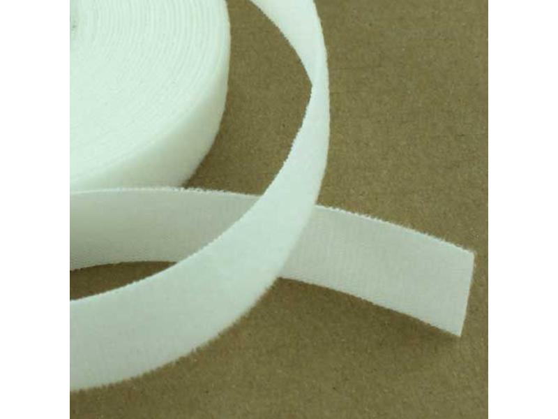 Velor loop tape White 16 mm.