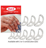 3 Point Products Oval-8® - Finger Splints - Clear - 5 pieces