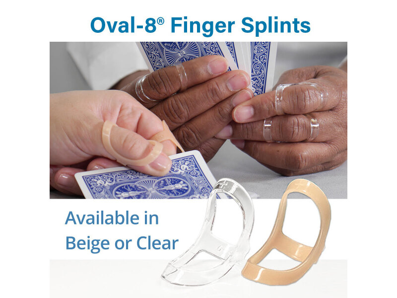3 Point Products Oval-8® - Finger Splints - Clear - 5 pièces