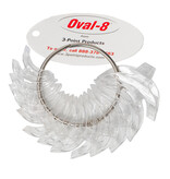 3 Point Products Oval-8 ® - Attelles de Doigt - Clear - ensemble de tailles