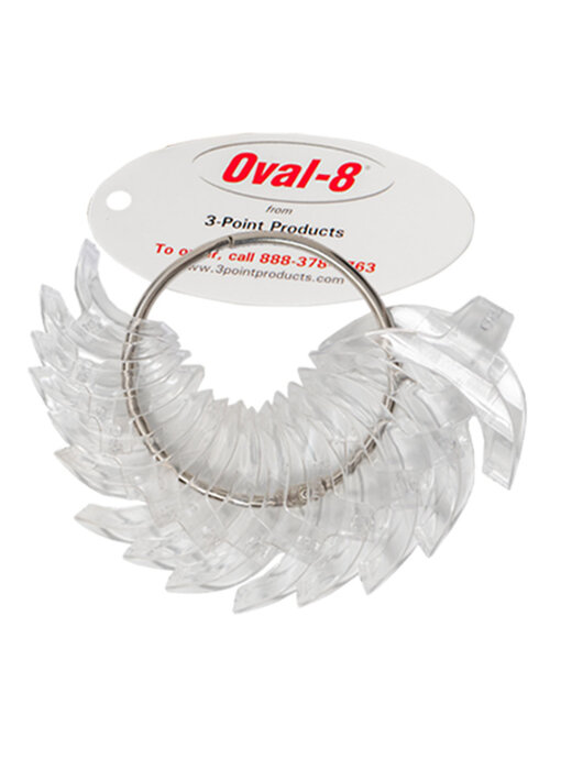 3 Point Products Oval-8 ® - Finger Splints - Clear - matenset