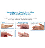 3 Point Products Oval-8 ® - Finger Splints - Clear - matenset