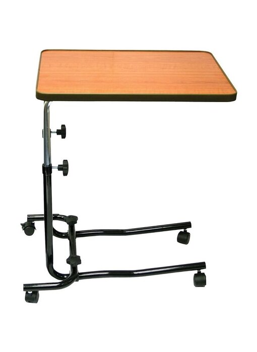 Bed table on casters