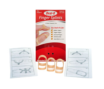 3 Point Products Oval-8® Finger Splint 3er-Pack Größenset