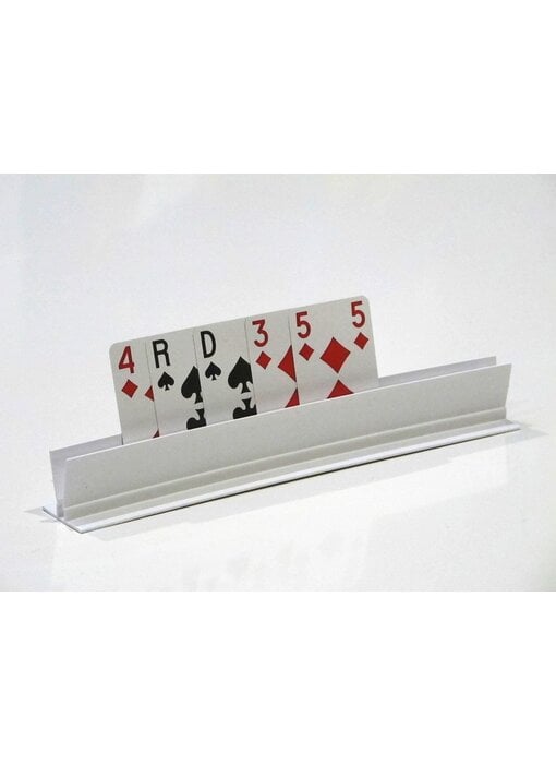 Playing card holder in white plastic Henro Card