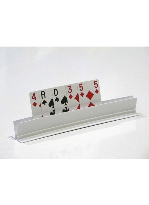 Speelkaartenhouder in kunststof wit Henro Card