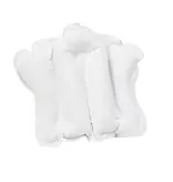 Oreiller de bain gonflable avec doublure en tissu éponge