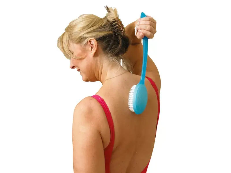 Badborstel lange steel – ergonomisch hulpmiddel voor persoonlijke hygiëne
