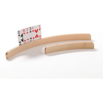 Playing card holder in beech hemisphere