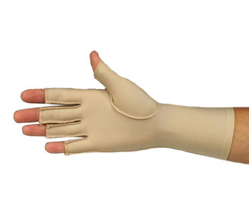 Oedeem handschoen met vrije vingertoppen