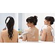 Ergonomic bath brush with extended handle