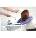 Inflatable hair wash basin for use at the sink Adhome