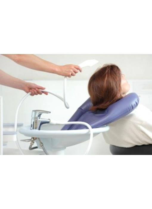 Inflatable hair wash basin for use at the sink Adhome