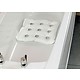 Inflatable bath cushion with suction cups