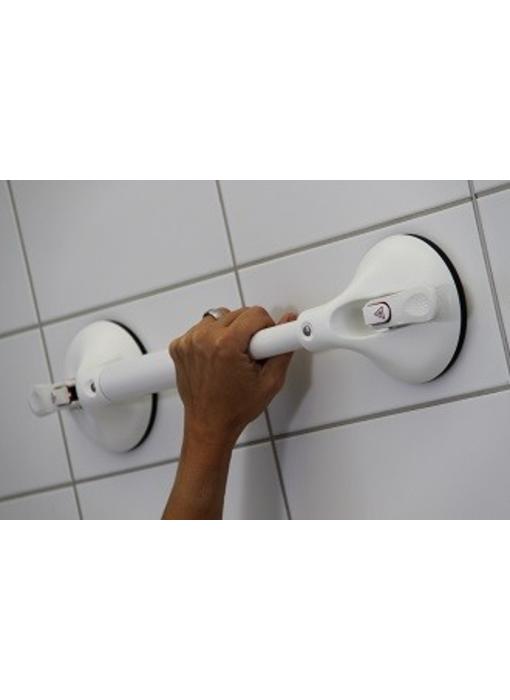 Wall bracket suction cup with fixed length and safety indicator