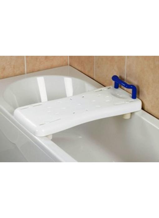 Bath board with blue handle