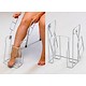 Stockings attractor for compression stockings on framework