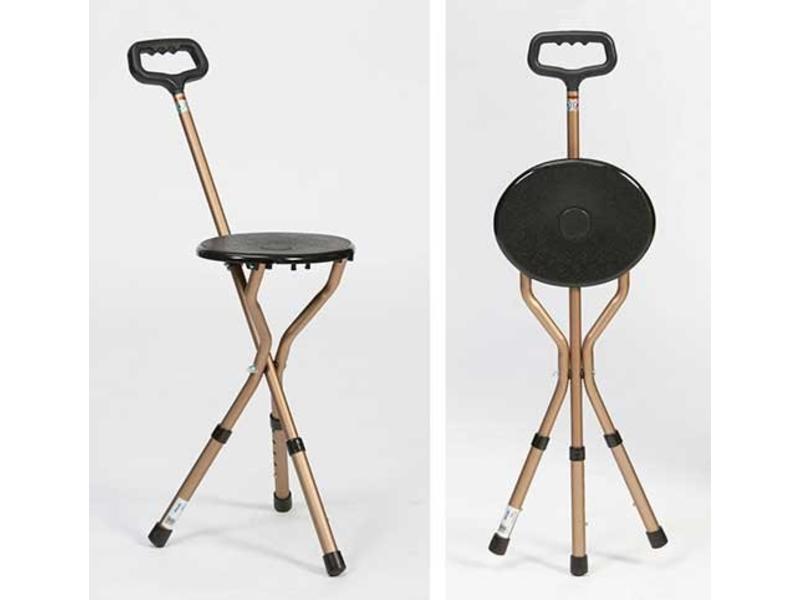 Lightweight aluminum cane chair