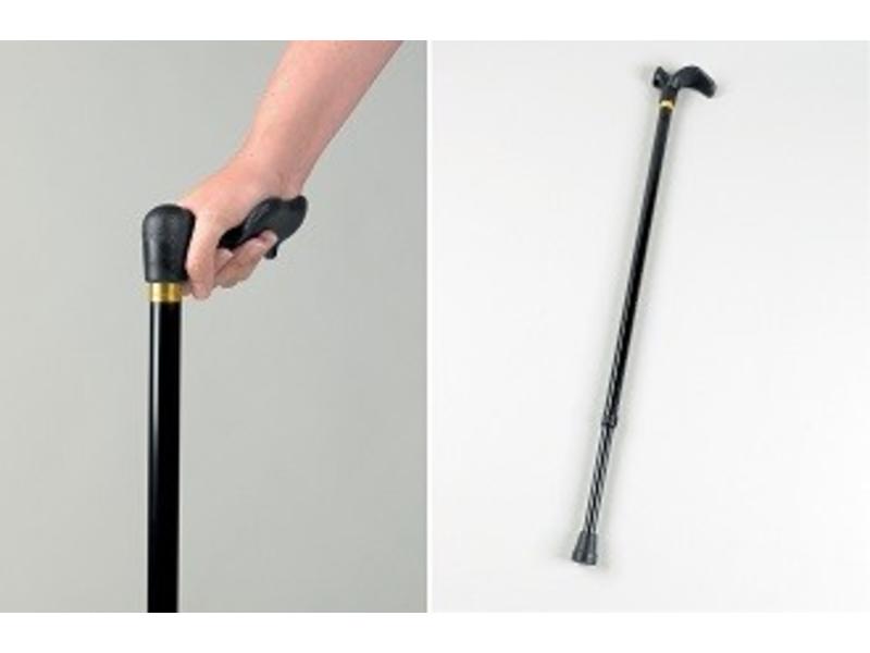 Walking stick with wide handles Palm Grip