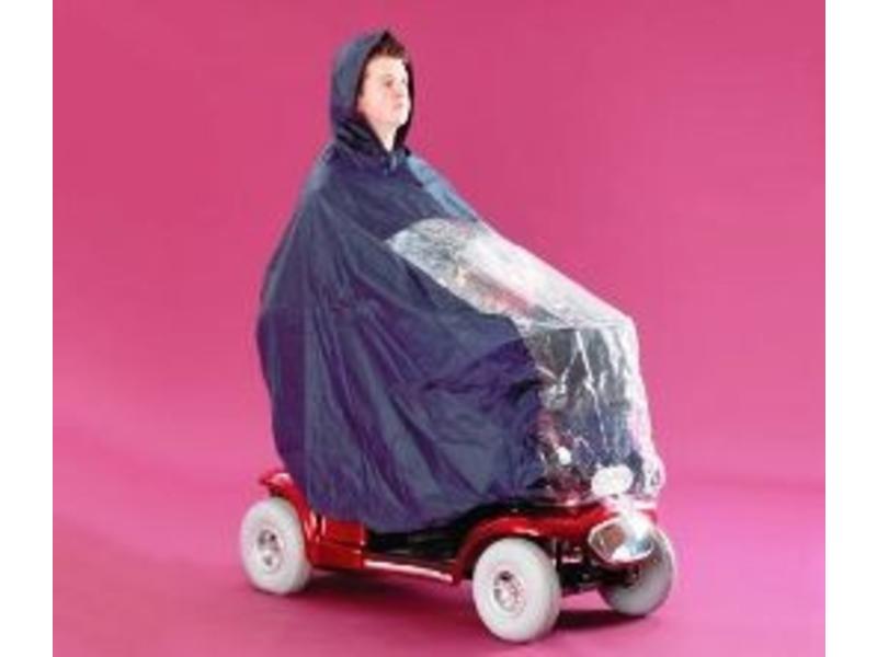 Scooter Poncho Cape with full protection of rider and scooter