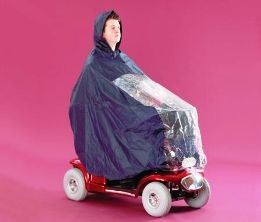 Zorgtrader - Poncho de pluie pour scooter Mobility - Zwart