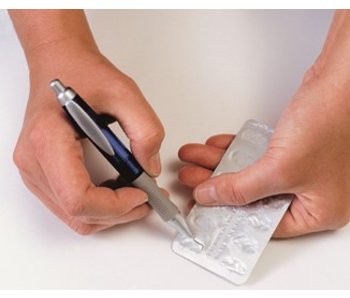 Pillenverwijderaar in de vorm van een pen