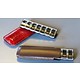 Luxury pillbox Anabox for one week, one compartment / day, with black leather