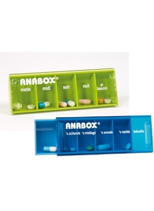 Pillendoosje 1 dag 5 vakjes kopen | Anabox medicijndoos