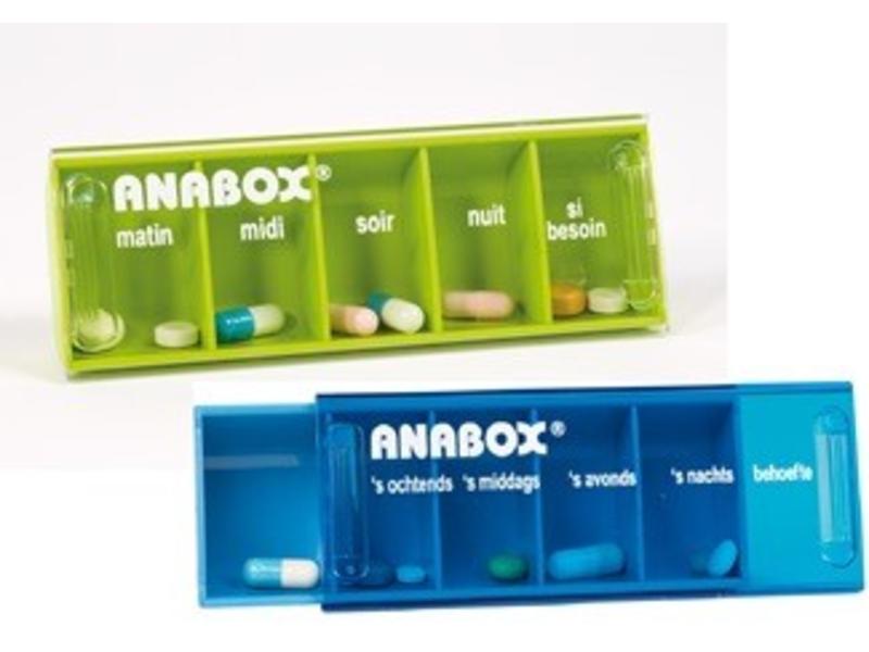 Pillbox Anabox for one day five boxes