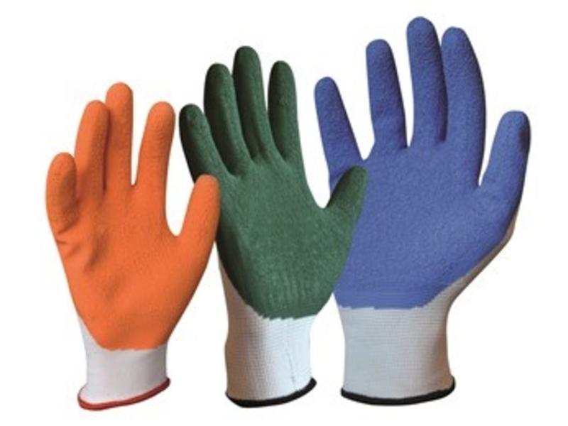 Arion gloves with non-slip coating for dressing aid for stockings