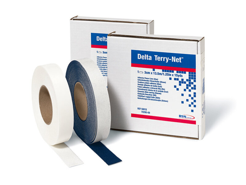 Delta Terry-Net klevende randpolstering zwart