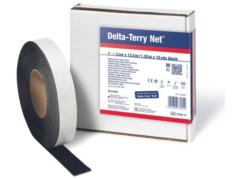 Delta Rembourrage adhésif Terry-Net noir