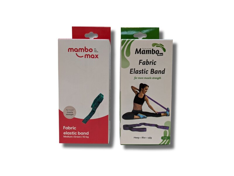 Mambo Max elastic band 10 lussen – weerstandsband voor training en revalidatie