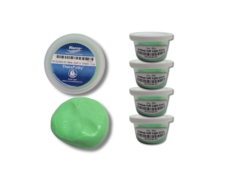 Putty medium Green, 3oz - 5 stuks