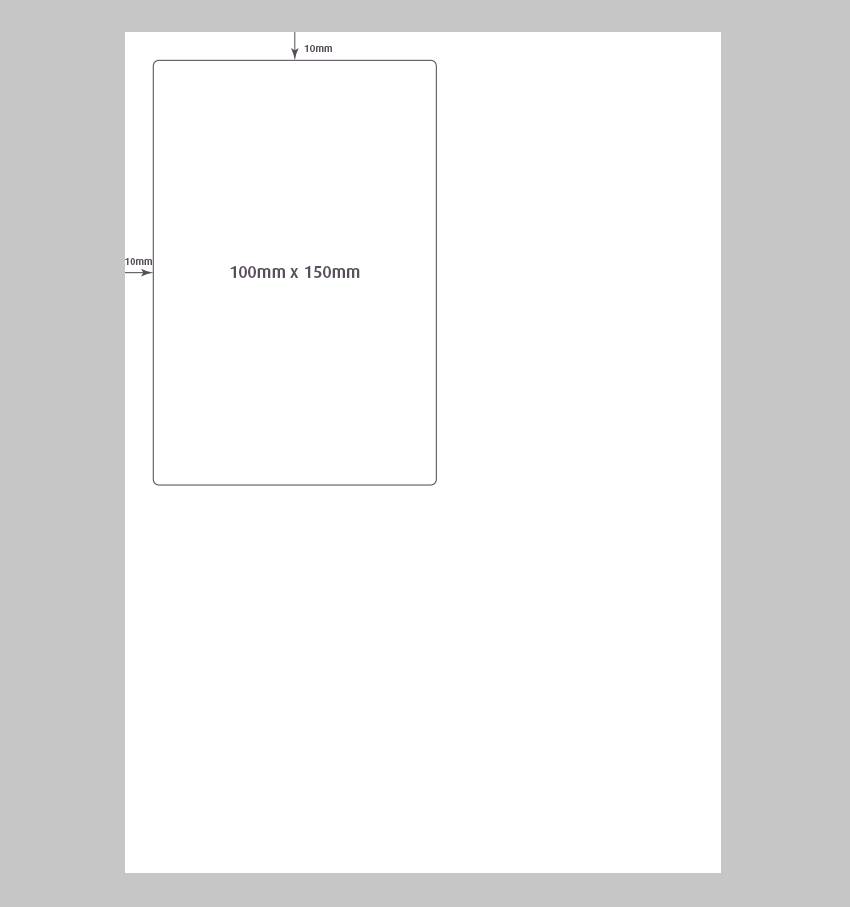 Verzendformulier 1 etiket 100x150mm