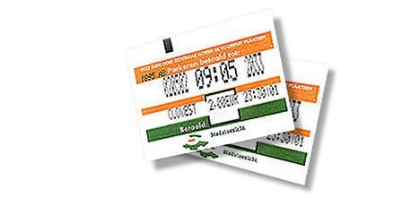 Toegang / parkeerticket 57mm