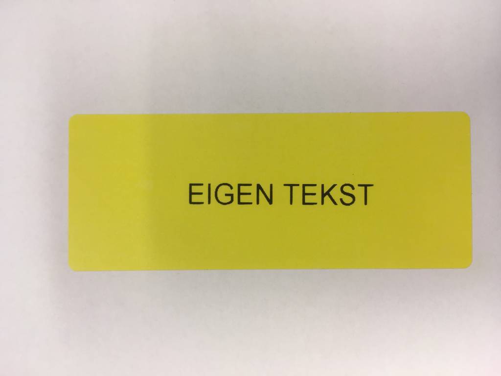 Eigen etiket groot 90x36mm