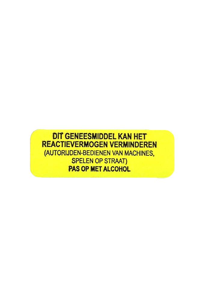 Strooketiket Reactievermogen