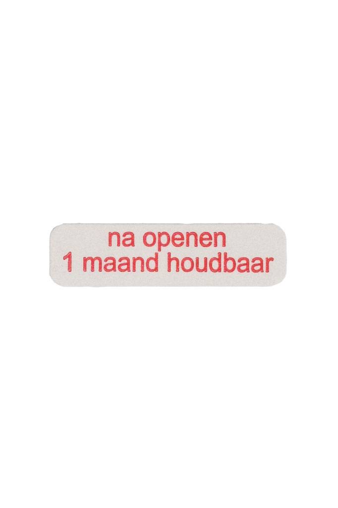 Strooketiket 1 maand houdbaar