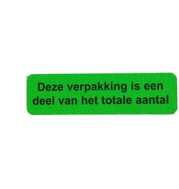 Deze verpakking is een deel