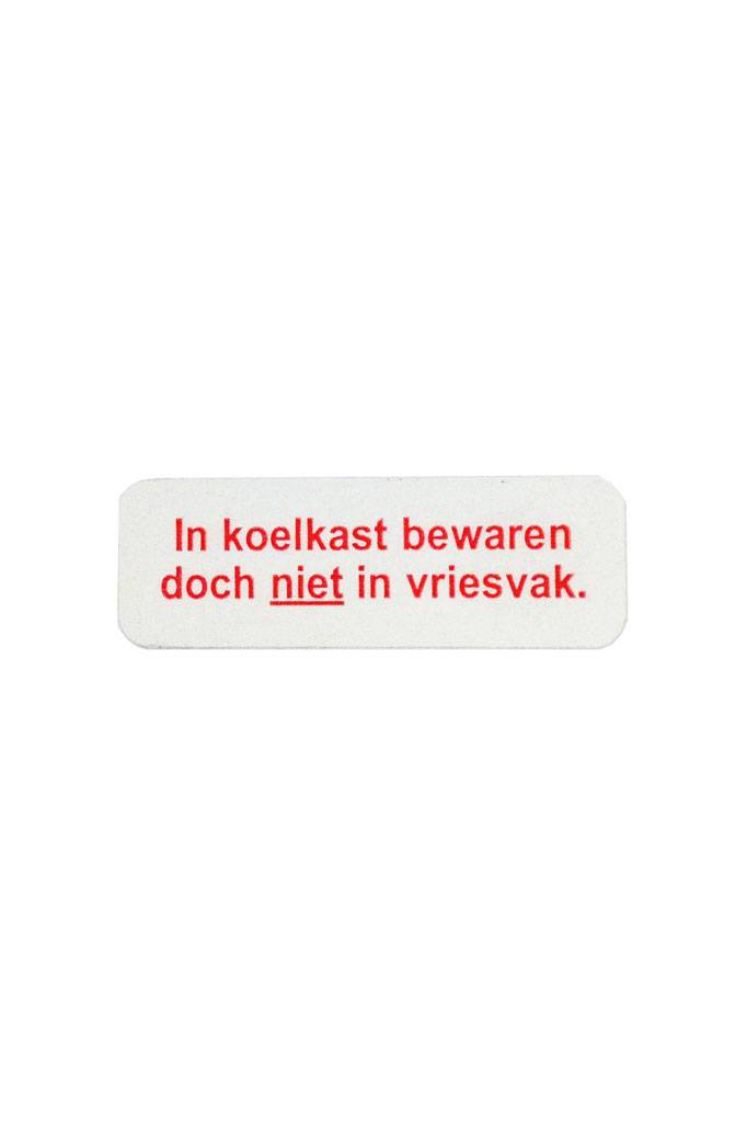In koelkast bewaren doch niet in vriesvak