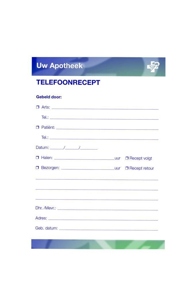 Memo / Telefonische blok uw eigen naamlogo