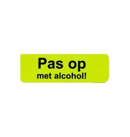 Pas op met alcohol