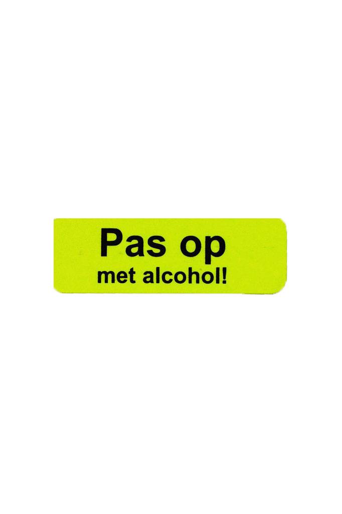 Pas op met alcohol