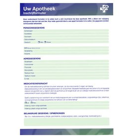 Inschrijfformulier universeel logo Tweevoud A4